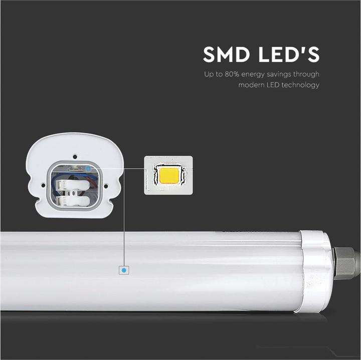 Produktbild V-TAC VT1574 LED Wasserdichte Lampe GSerie 1500mm 48W 6500K 120lmW (5760 lm)