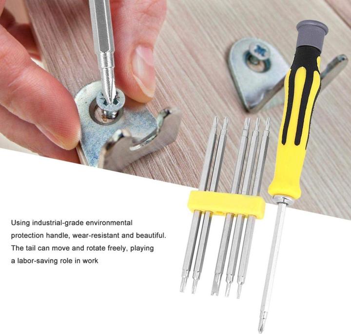 Actual product image König Design Precision screwdriver set 6-piece mini slotted and Phillips screwdriver (Multi-tooth)