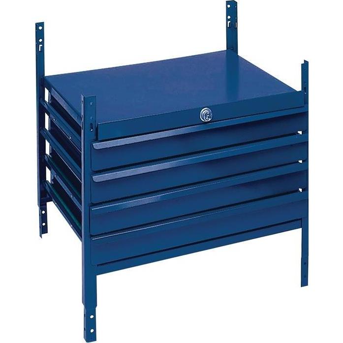 HP Autozubehör, Regal, Schubladenelement LOGS 120 H520xB540xT390mm 4 Schubladen abschliessbar