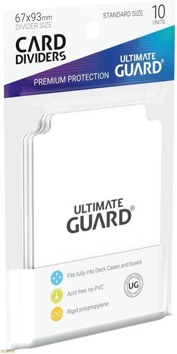 Produktbild Ultimate Guard UGD010080 - Kartentrenner - Standardgrösse, 10 Stk., weiss