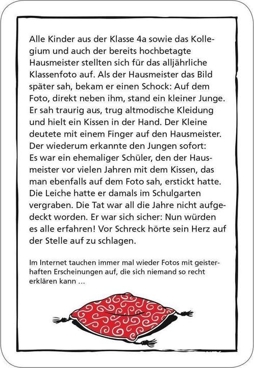 Actual product image black stories Creepy! (German)