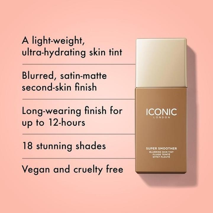 Actual product image Iconic London Super Smoother Blurring Skin Tint Light to Medium Coverage (Neutral Tan)