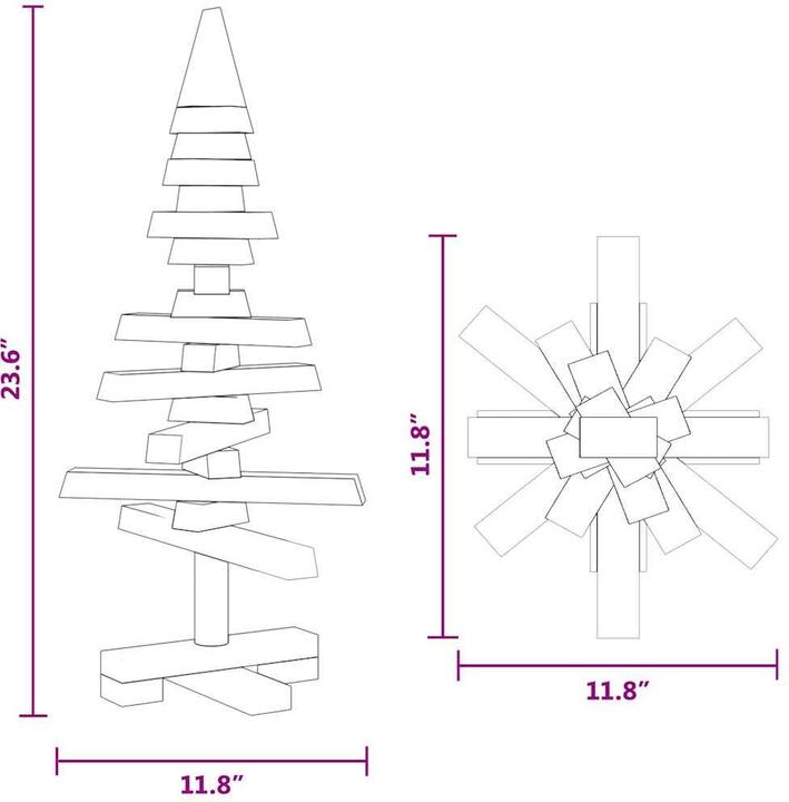 Actual product image vidaXL Weihnachtsbaum zum Schmücken (180 cm)