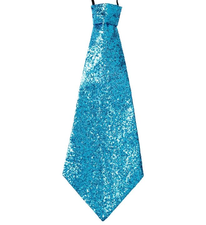 Image du produit Widmann Cravate turquoise en lurex avec élastique