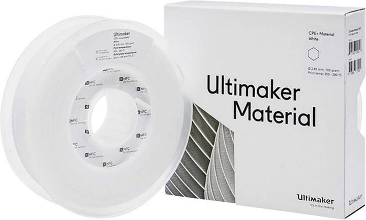 Ultimaker Filament 1645 CPE+ chemisch be (CPE+, 2.85 mm, 700 g, Weiss)