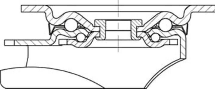 Image du produit kaiserkraft Roulette pivotante en tôle d'acier LK-ALB