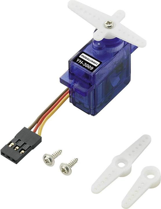 Actual product image Modelcraft Mini Servo Y-3009 Analog Servo