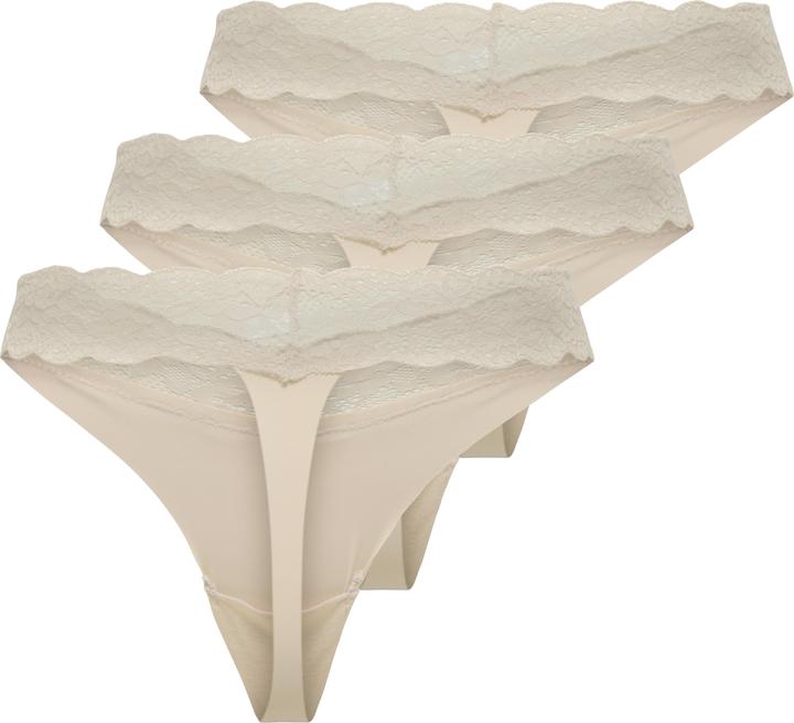 Actual product image Only Onlchloe Lace S.S Thong 3-Pack Acc Noos (XS, pack of 3)