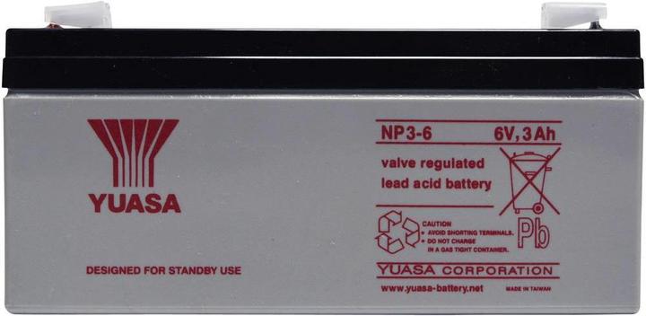 Produktbild Yuasa Bleiakku 6 V 3 Ah NP3-6 NP3-6 (6 V, 3000 mAh)