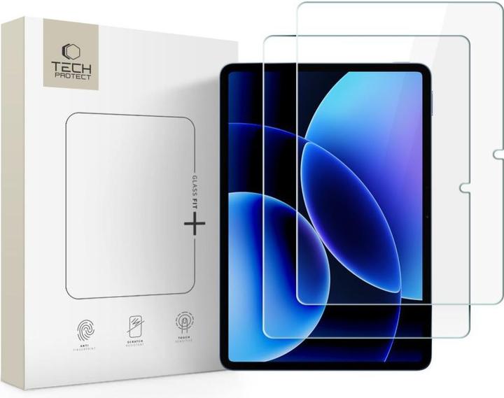 4Kom TECH-PROTECT GLAS FIT+ 2-PACK FÜR XIAOMI PAD 7 / 7 PRO / 8 / 8 PRO 11.2 KLAR (2 Stk., Xiaomi Pad 7, Xiaomi Pad 7 Pro, Xiaomi Pad 8, Xiaomi Pad 8 Pro)