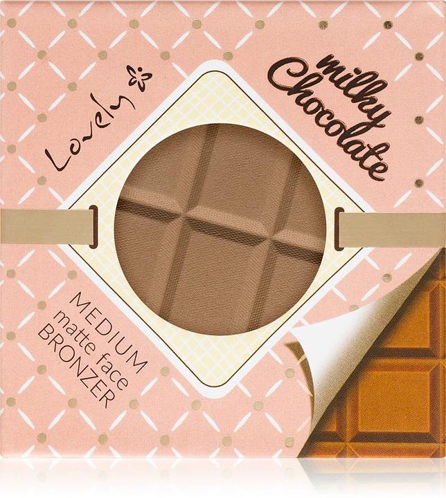 Immagine prodotto Lovely Milky Chocolate Medium Matte Face Bronzer Bronzer in polvere opaco per viso e corpo 9G (9G, Bronzer)