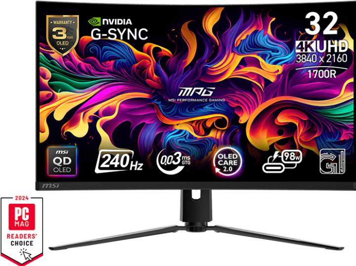 Produktbild MSI MPG 321CURXDE QD-OLED (3840 x 2160 Pixel, 31.50")