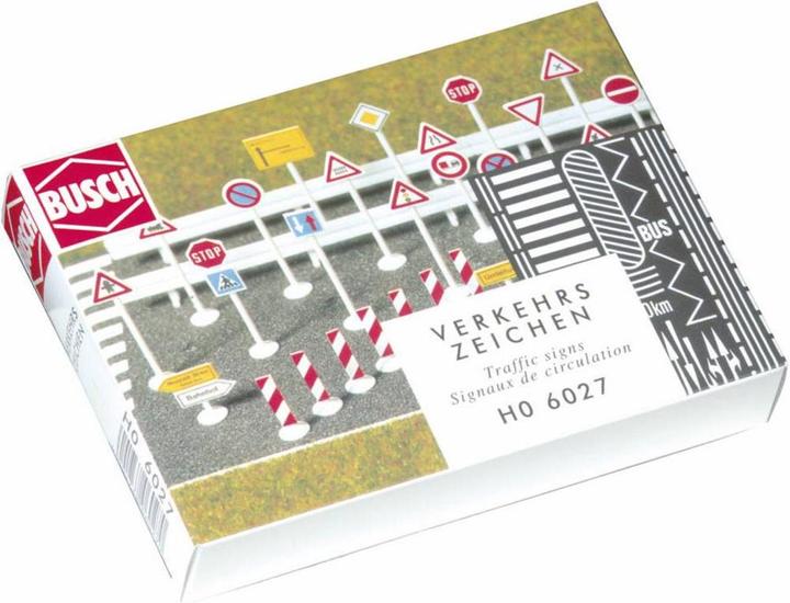 Produktbild Busch H0 Set Verkehrszeichen 6027 Ba
