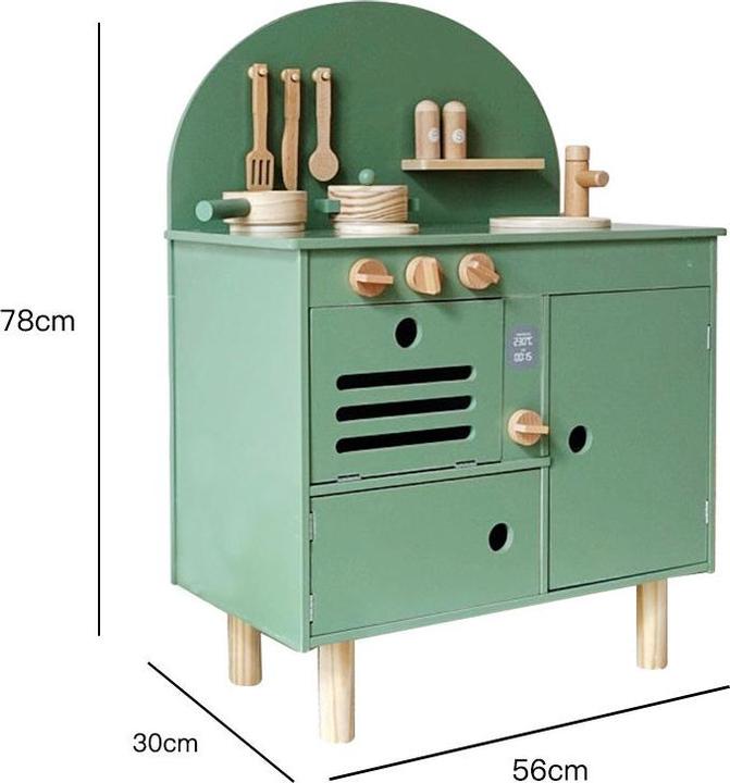 Produktbild Nelaroom Retro Holzküche mit Zubehör