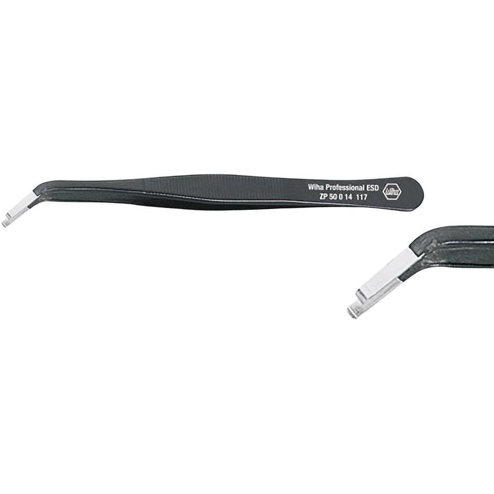 Wiha SMD-Pinzette Abgerundet 117 mm (32344)
