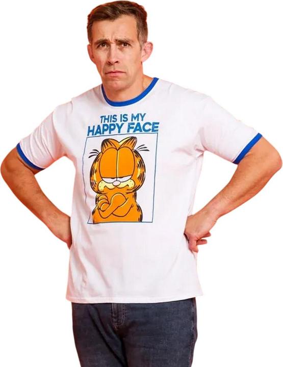 Produktbild Garfield Happy Face TShirt RingerStil (M)