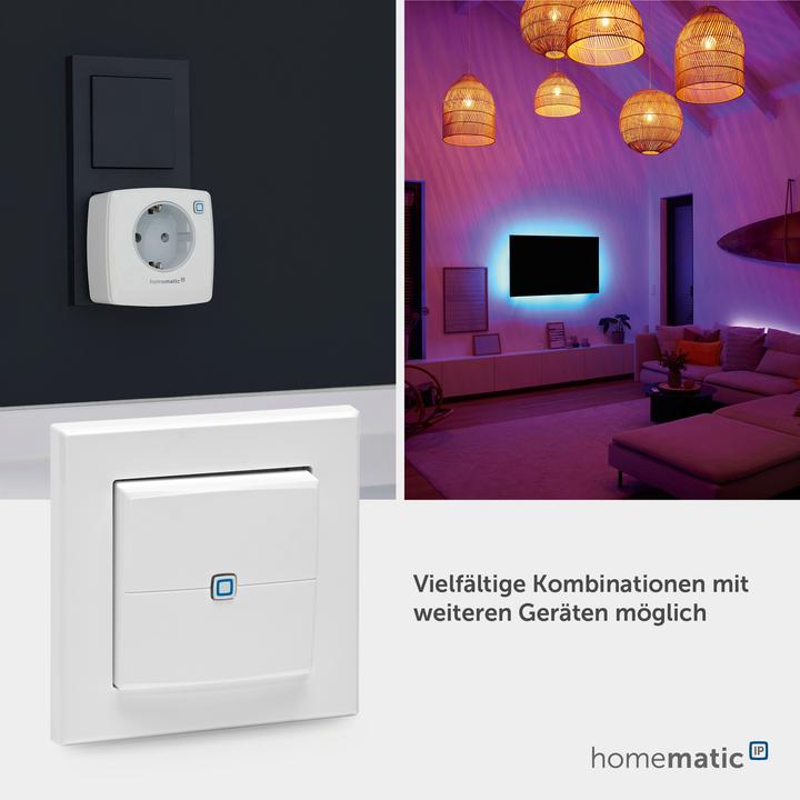 Actual product image Homematic IP HmIP Wandtaster 2-fach HmIP-WRC2-2