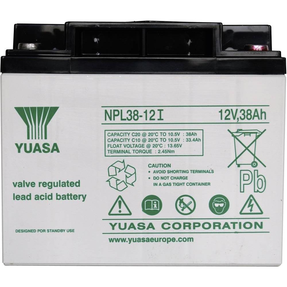 Yuasa Bleiakku 12 V 38 Ah NPL38-12 Y (12 V, 38000 mAh)