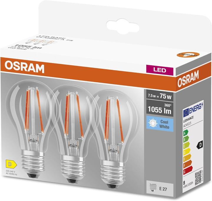 Image du produit Osram Led Base Classic A (E27, 1055 lm, 3x)