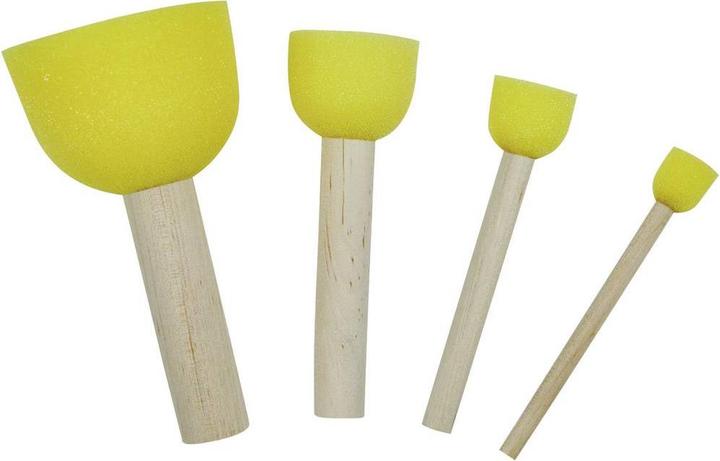 Produktbild Zahn Pinsel Schwammpinsel Schaumstoff 4tei