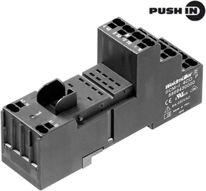 Actual product image Weidmüller Relay base 10 pcs. SCM-I 2CO (Relay socket)