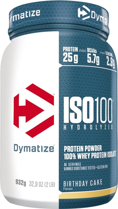 Image du produit Dymatize ISO 100 Hydrolysé (Birthday Cake, 1 pcs, 932 g)