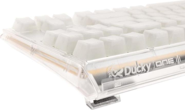 Produktbild Ducky One 3 Aura White TKL Gaming Tastatur, RGB LED - Gateron Baby Kangaroo (US) (US, Kabelgebunden)
