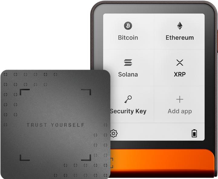 Actual product image Ledger Flex - Bitcoin Orange inkl.Recovery Key (Bitcoin, Cardano, Ethereum Classic)