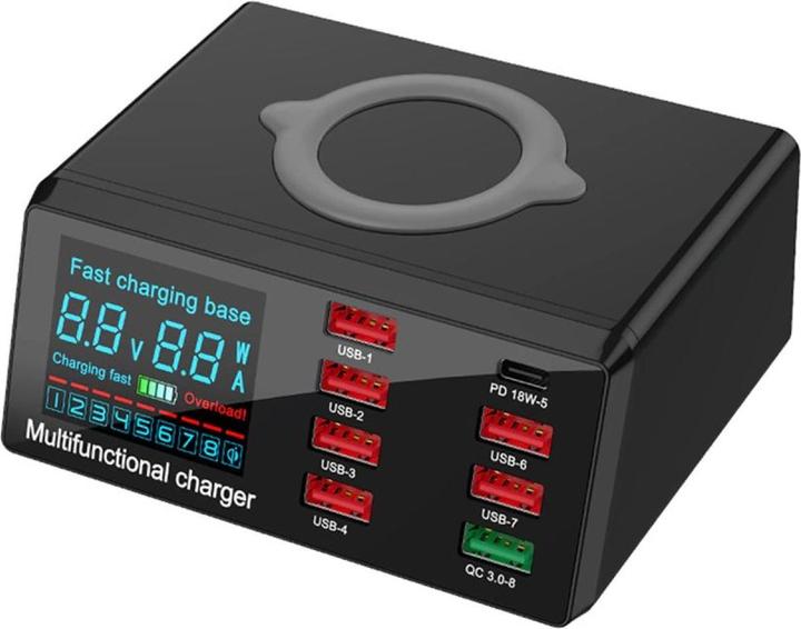 Immagine prodotto PowerGuard 8-Fach Wireless Multi Function Charger (100 W)