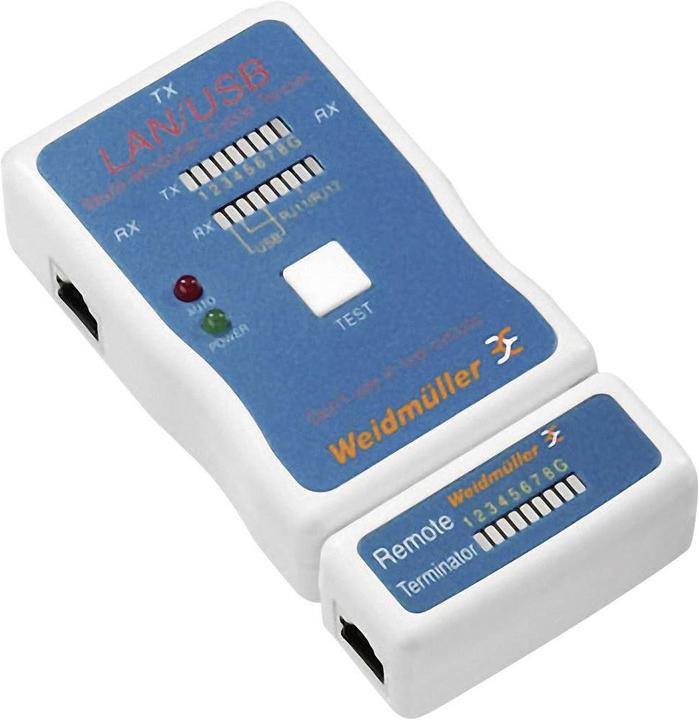 Actual product image Weidmüller LAN USB TESTER Network cablep