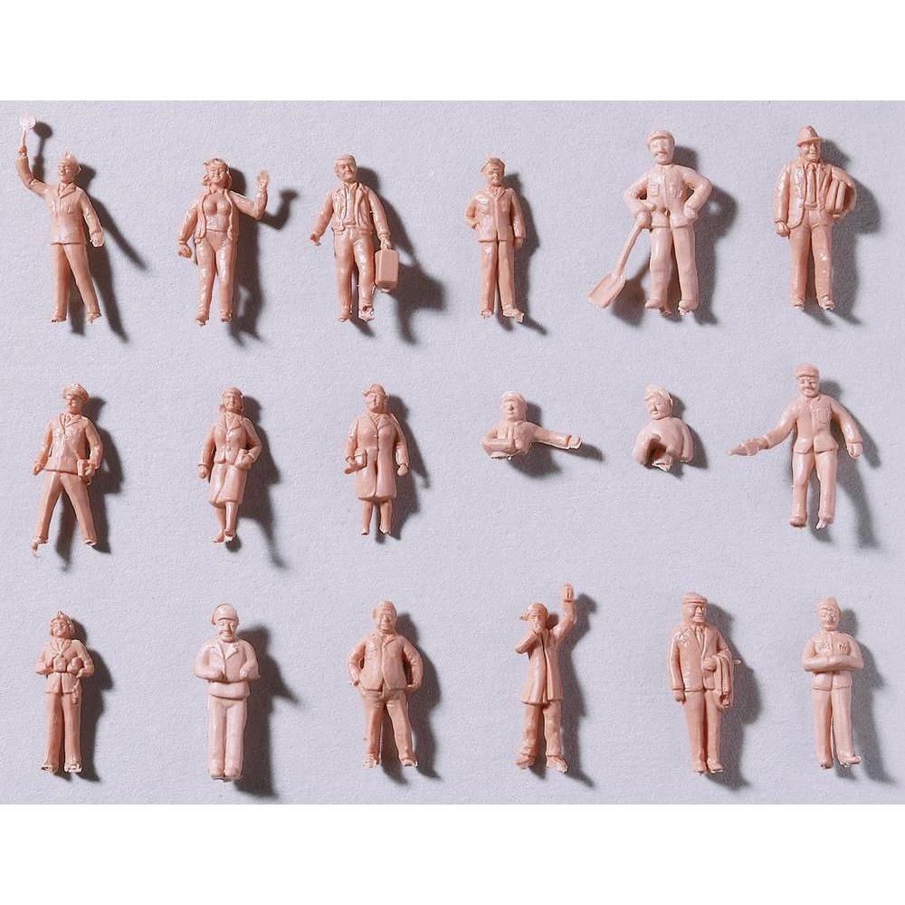 Auhagen H0 Figuren Bahnhof Unbemalt