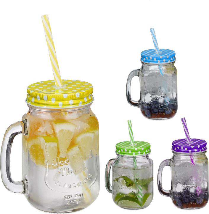 Image du produit Relaxdays 4x verre à boire (0.50 l, 4x)