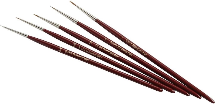 Zahn Pinsel Künstlerpinsel (5 mm)