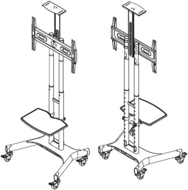 Produktbild Multibrackets M Public Floorstand Basic 180 (Gerätespezifisch, 80", 90 kg)