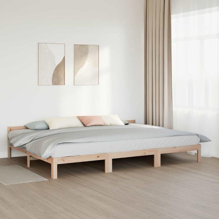 Produktbild VidaXL Familienbett ohne Matratze 240x200 cm Massivholz Kiefer Bett (240 x 200 cm)