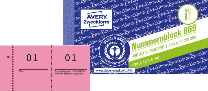 Produktbild Avery Nummernblock (1000x)