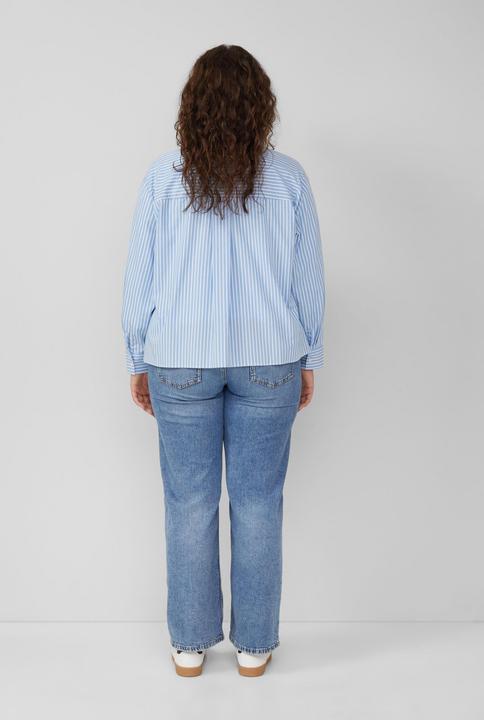 Immagine prodotto s.Oliver Bluse Gestreifte Popeline-Bluse im Boxy Fit (48)
