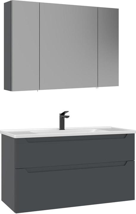 Produktbild Homitis Messina 100 v2 Bathroom Cabinet With Sink & Mirror Set (2 Pieces)