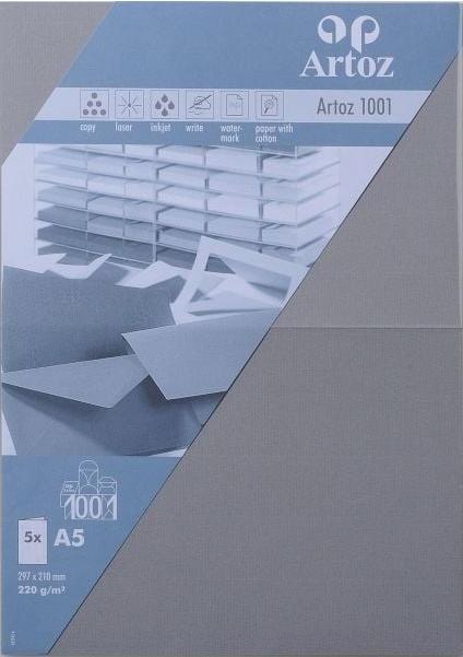 Produktbild Artoz 1001 Karten graphit (A5, 220 g/m²)