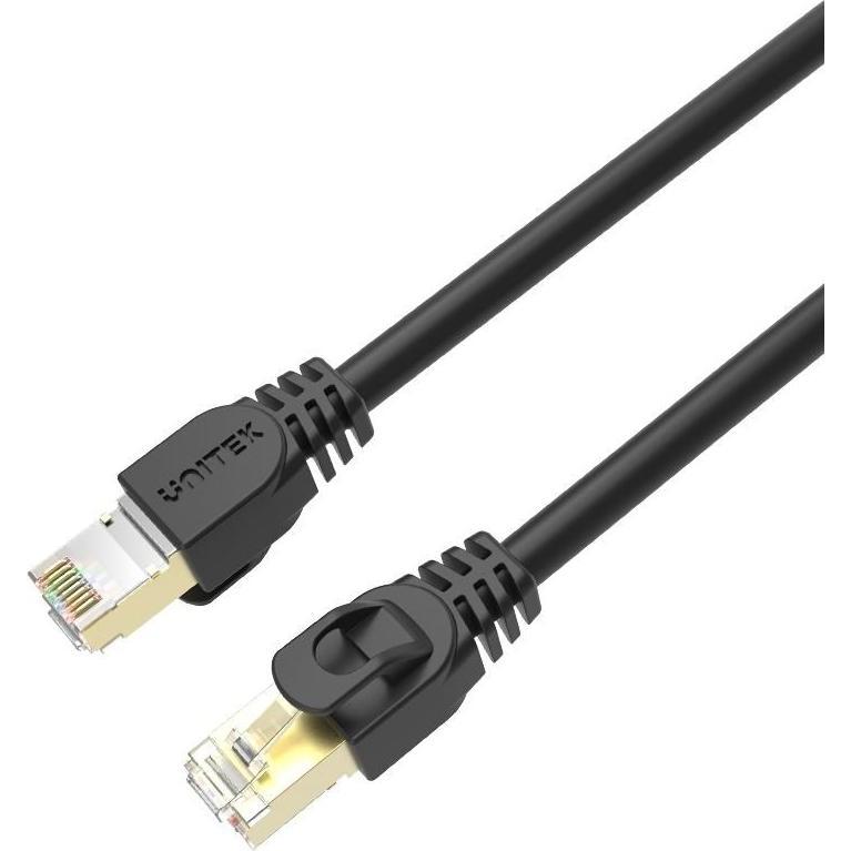 Unitek C1810EBK Netzwerkkabel (S/FTP, CAT7, 2 m), Netzwerkkabel