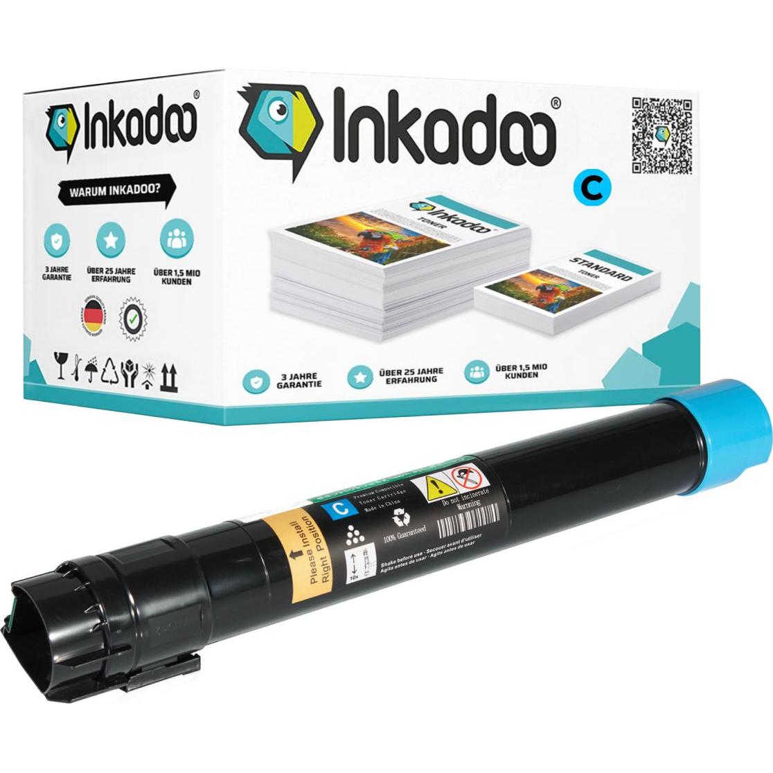 Inkadoo, Toner, Kompatibel Toner für Xerox 006R0169x Tonerkartusche (C)