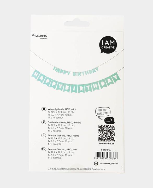 Actual product image I Am Creative Garland (2 pcs.)