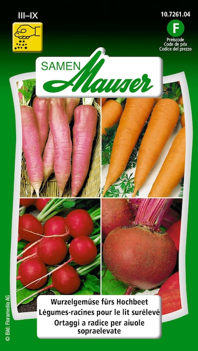 Image du produit Samen Mauser Légumes-racines pour le lit surélevé (Graines de légumes)