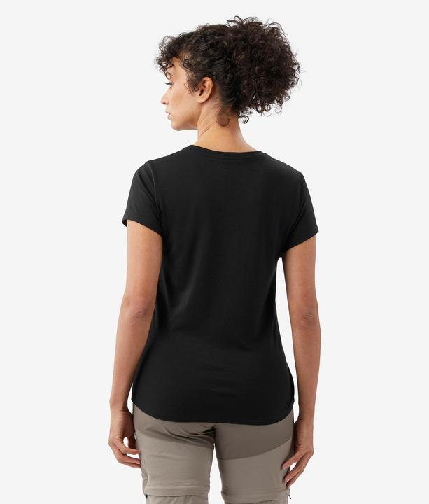 Produktbild Forclaz Merino T-Shirt Damen 100 % Merinowolle schwarz (S)