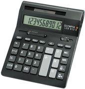 Olympia Desktop calculator LCD-612SD, 12-digit LCD display (LCD-612SD) (Solar cells, Batteries)