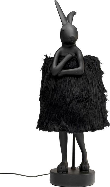 Image du produit Kare Design Lampe de table Animal Rabbit Fur noir/or 68cm (E14)