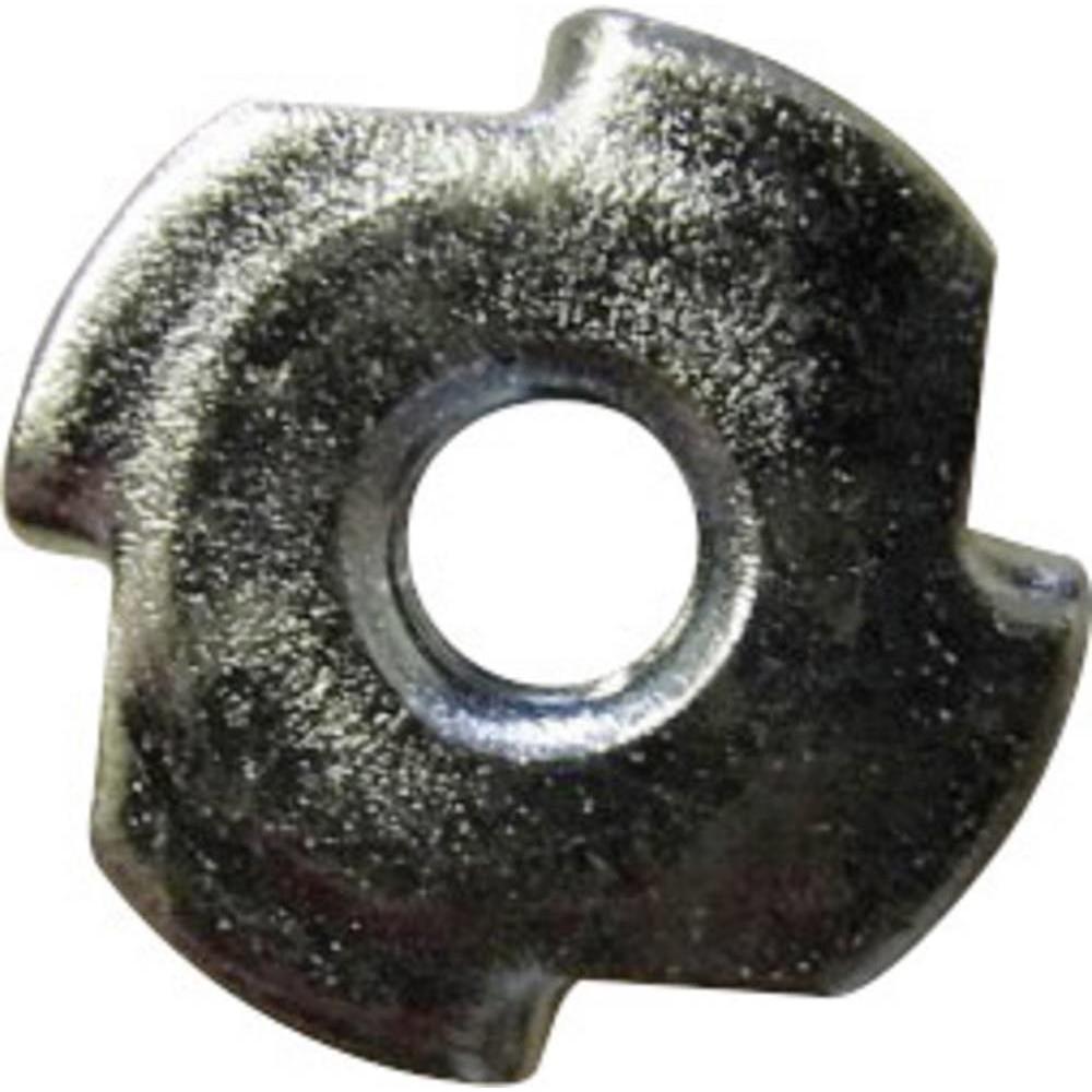 Toolcraft, Muttern + Unterlegscheiben, Einschlagmuttern M3 Stahl 10 S (M3)