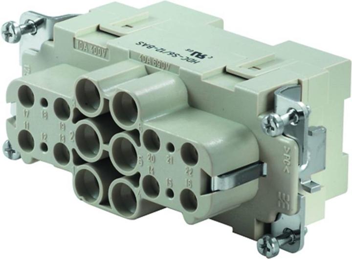 Produktbild Weidmüller Einsatz HDC S6 12 BAS Inhalt: 10 St.