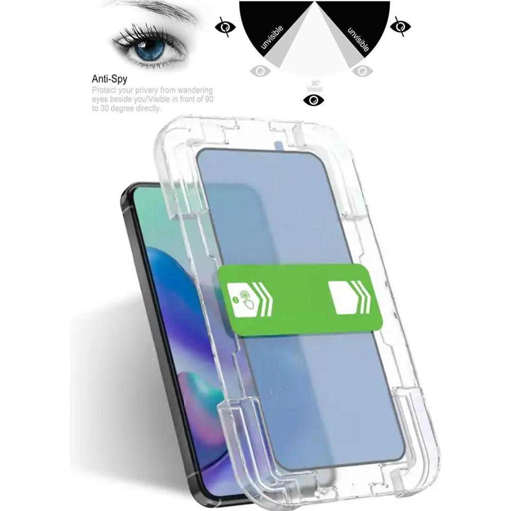 Thumbnail - Protectorking 4x Echtes Tempered 9H Panzerhartglas Blickschutz (4 Stück, Samsung Galaxy S24+), Smartphone Schutzfolie
