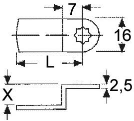 Actual product image WKS - P5000 Locking latch (Locking cylinder)